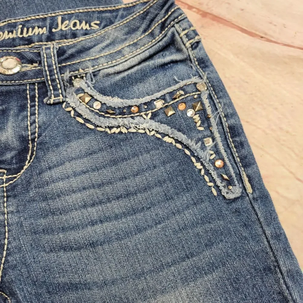 Justice Jeans with foldover pockets 10R